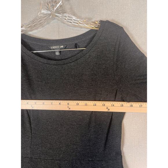 Toad & Co Tech Samba Faro Dress Size Small Dark Gray Long Sleeve Pockets EUC - Picture 3 of 8